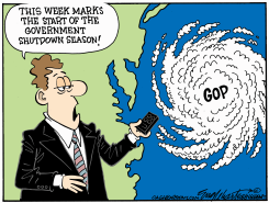 GOVERNMENT SHUTDOWN by Bob Englehart