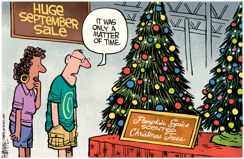 Pumpkin Spice Christmas Trees