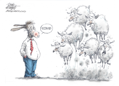 COVID SHEEP by Dick Wright