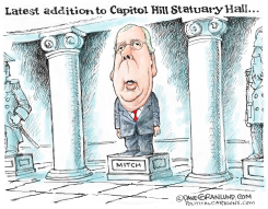 MITCH STATUARY HALL by Dave Granlund