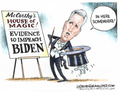 MCCARTHY IMPEACH BIDEN PUSH by Dave Granlund