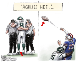 QB ACHILLES by Adam Zyglis
