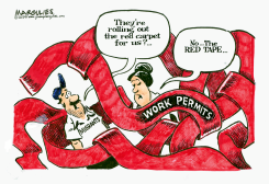 MIGRANTS AND WORK PERMITS by Jimmy Margulies