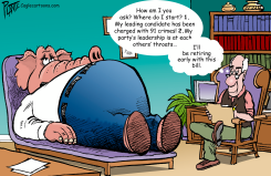 ELEPHANT ON THE COUCH by Bruce Plante