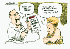 CHILDHOOD POVERTY INCREASES by Jimmy Margulies