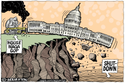 SHOVING THE SHUTDOWN by Monte Wolverton