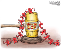 HOUSE GAVEL by Adam Zyglis