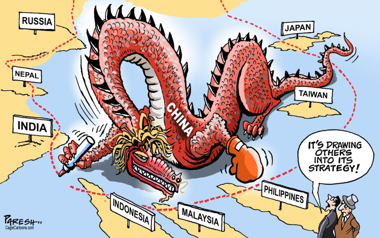 CHINA REDRAWS ITS MAP by Paresh Nath