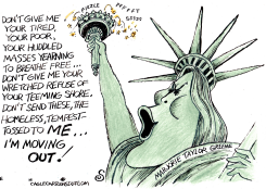 BIZARRO STATUE OF LIBERTY by Randall Enos