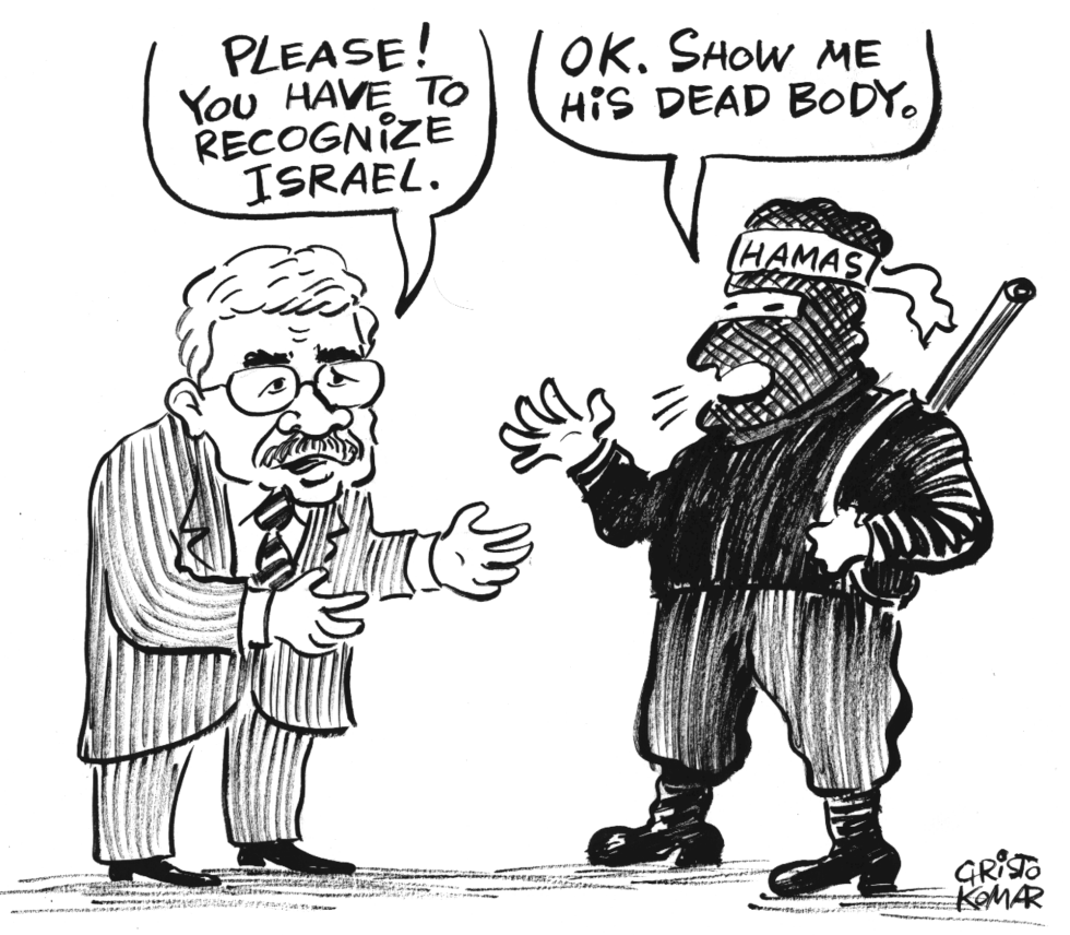 Hamas and Abbas's referendum - B&W