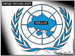 CORRECT SIZE UN 2023 by Bob Englehart