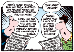 STOOPING FOR SIKH VOTES by Ingrid Rice