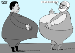 INDIA'S POPULATION OVERTAKES CHINA'S by Rainer Hachfeld