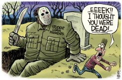 RETURN OF THE STUDENT LOANS by Rick McKee