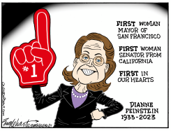 DIANNE FEINSTEIN by Bob Englehart