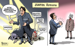 JUSTIN TRUDEAU FAUX PAS by Paresh Nath