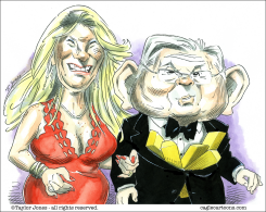 BOB MENENDEZ AND WIFE NADINE by Taylor Jones