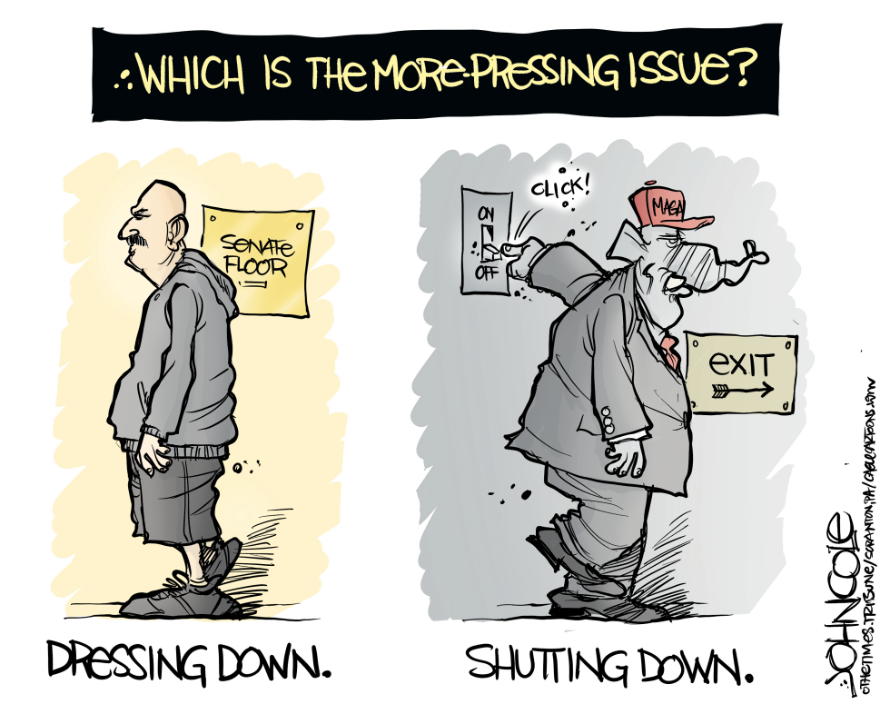 Shutting down vs dressing down