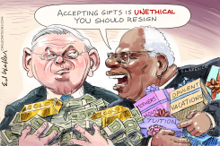MENENDEZ THOMAS UNETHICAL BRIBES by Ed Wexler