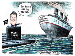 MATT GAETZ VS MCCARTHY by Dave Granlund