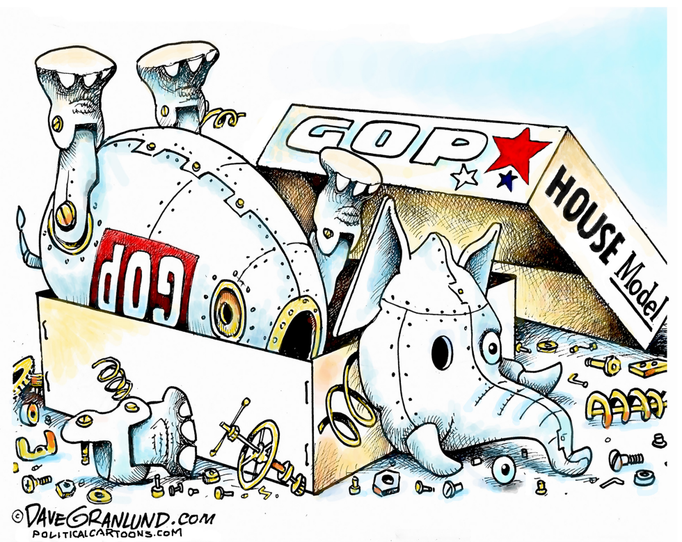 GOP House in pieces