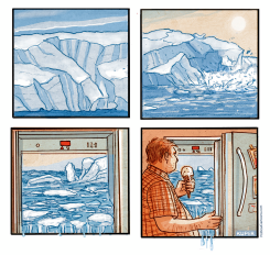 DEFROSTING THE PLANET by Peter Kuper