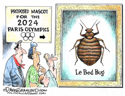 PARIS OLYMPICS MASCOT 2024 by Dave Granlund