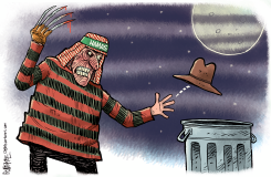 HAMAS FREDDY KRUEGER by Rick McKee