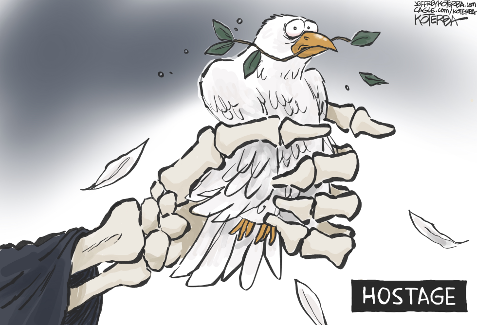 Peace Dove Held Hostage Amid Hamas Attacks and Gaza Crisis