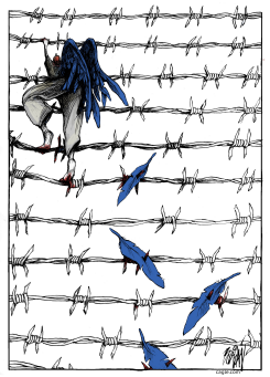 THE JOURNEY OF THE MIGRANT by Angel Boligan
