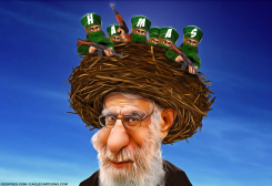 KHAMENEI SAYS TEHRAN WAS NOT BEHIND HAMAS ATTACK by Bart van Leeuwen