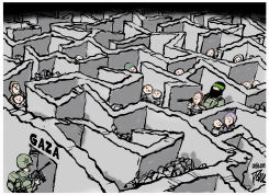 INVADING GAZA by Tom Janssen