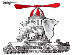 GOP CAPITOL BOZO by Bill Day