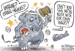 GOP, UKRAINE, AND ISRAEL-HAMAS by Jeff Koterba