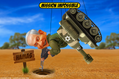 ISRAëL PREPARES FOR GROUND OFFENSIVE IN GAZA by Bart van Leeuwen