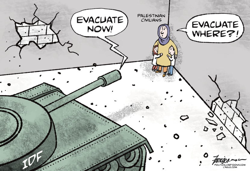 Evacuate