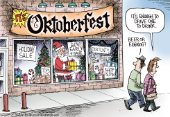 EARLY SHOPPING by Joe Heller