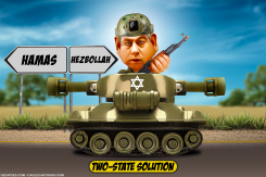 TWO-STATE SOLUTION LOSING GROUND by Bart van Leeuwen