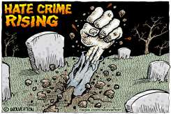 HATE CRIME RISING by Monte Wolverton