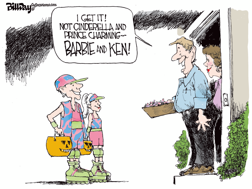 Barbie and Ken on Halloween