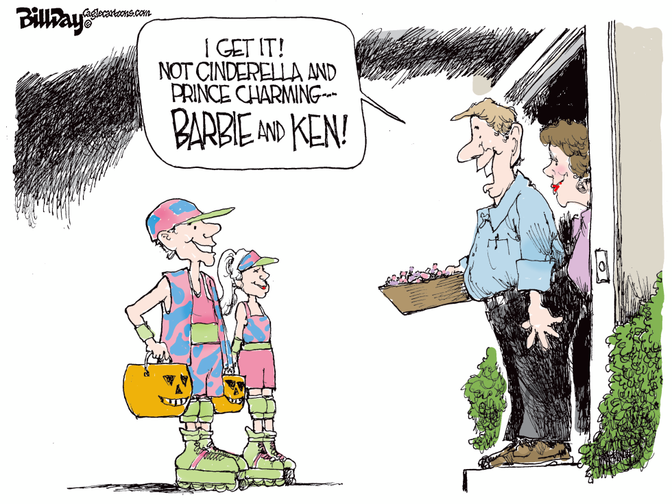 Barbie and Ken on Halloween