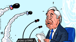 ANTóNIO GUTERRES .. UNDER ATTACK  by Emad Hajjaj