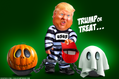 TRUMP OR TREAT by Bart van Leeuwen