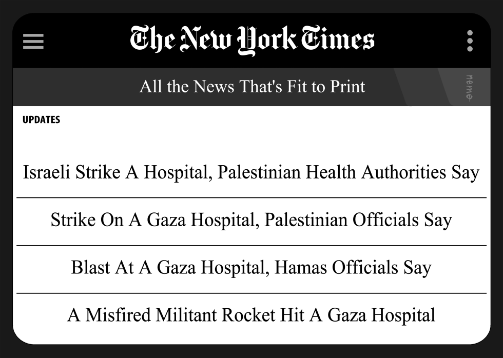 Shifting Headlines