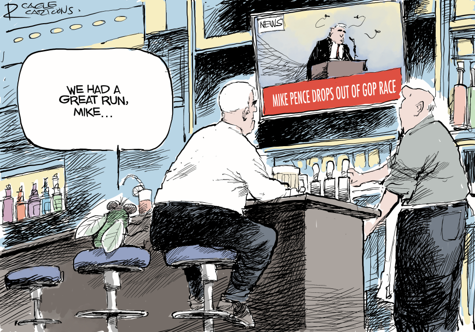 Pence out