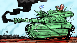 AMERICAN VALUES IN GAZA WAR by Emad Hajjaj