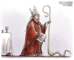 CHURCH ABUSE SETTLEMENT by Adam Zyglis