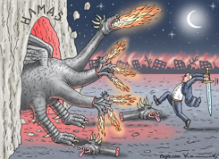 BENJAMIN VS. DRAGON by Marian Kamensky