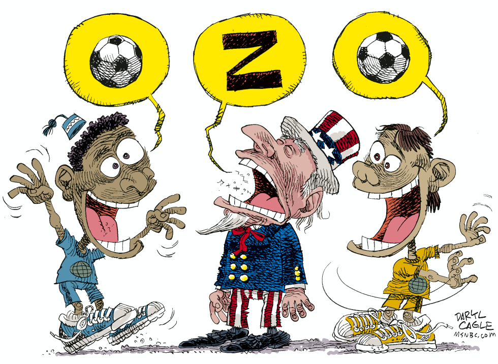  WORLD CUP SOCCER AND USA by Daryl Cagle