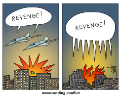 NEVER-ENDING CONFLICT by Arend van Dam